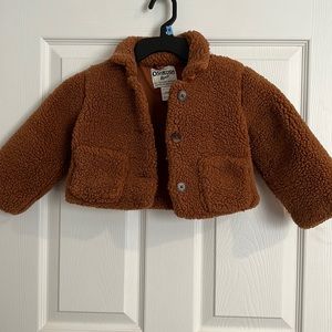 Used OSHKOSH B’GOSH SHERPA BROWN JACKET 24m